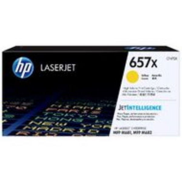 Picture of HP #657X Yellow Toner Cartridge