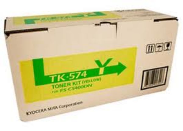 Picture of Kyocera TK-574 Yellow Toner Cartridge