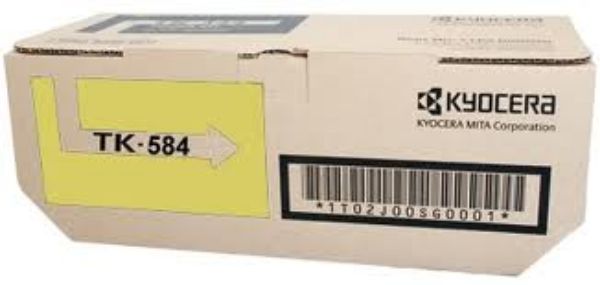 Picture of Kyocera TK-584 Yellow Toner Cartridge