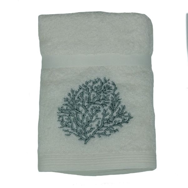 Picture of Embroidered Face Washers - Set of 3 - Silver Tree.