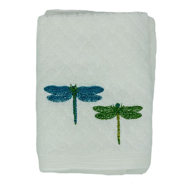 Picture of Embroidered Face Washers Set of 3 Dragonfly