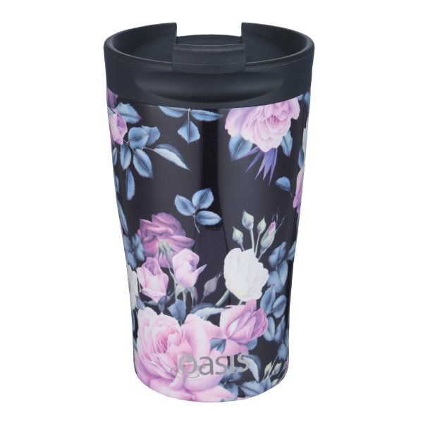 Picture of Oasis S/S Double Walled Insulated Travel Mug Midnight Floral 350ml