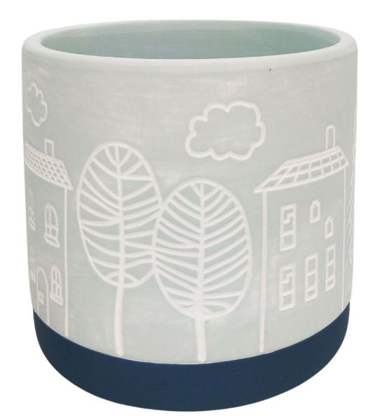 Picture of Bree Planter Blue - Medium 14cm