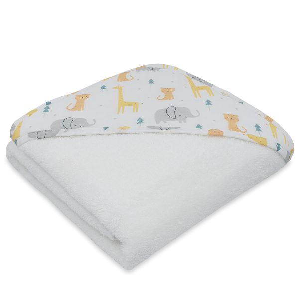 Picture of Muslin Hooded Towel - Animal Parade