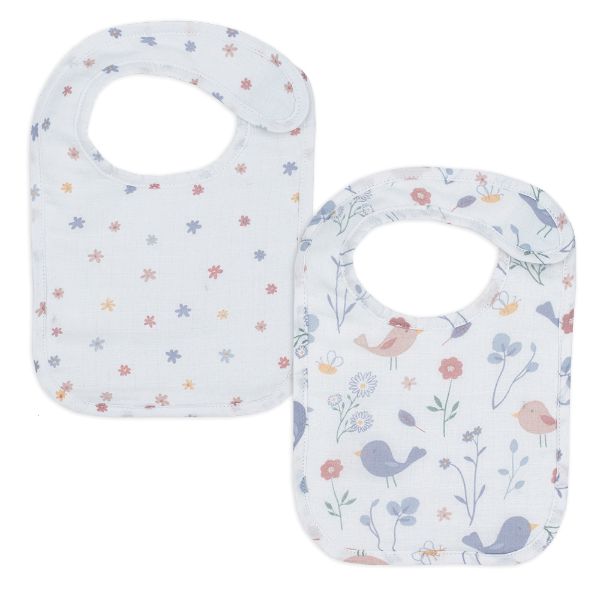 Picture of 2pk Muslin Bibs - Sweet Tweet